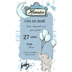 Convites Digitais Chá de bebê 19