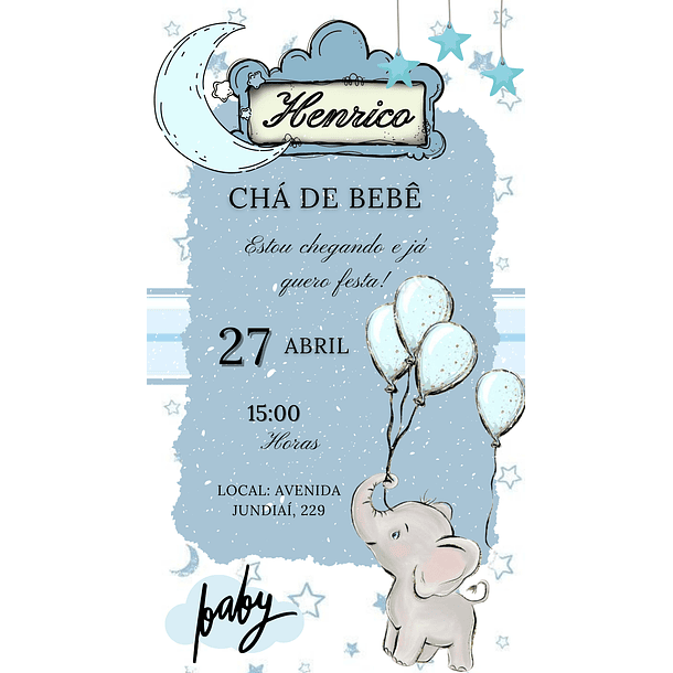 Convites Digitais Chá de bebê 19