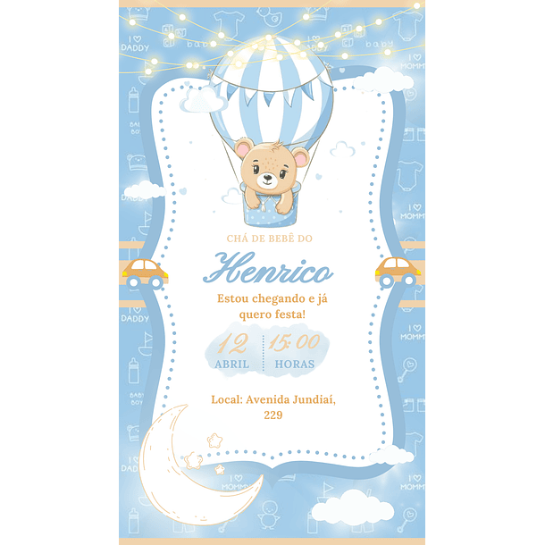 Convites Digitais Chá de bebê 21
