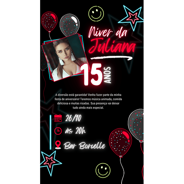 Convite Digital Personalizado e Interativo 15 anos   7