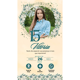 Convite Digital Personalizado e Interativo 15 anos