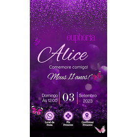 Convite Digital Personalizado e Interativo 15 anos   