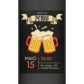 Convite Digital adulto Boteco 02