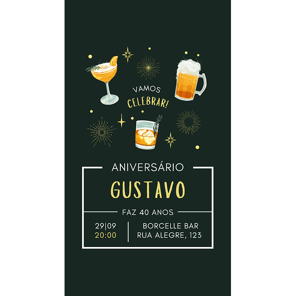 Convite Digital adulto Boteco 04