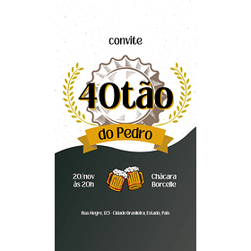 Convite Digital adulto Boteco 03