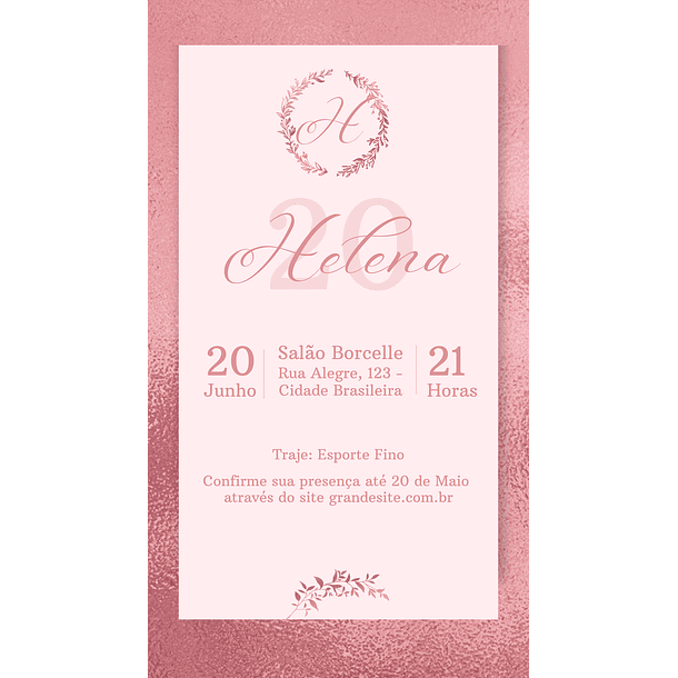 Convite Digital adulto 22