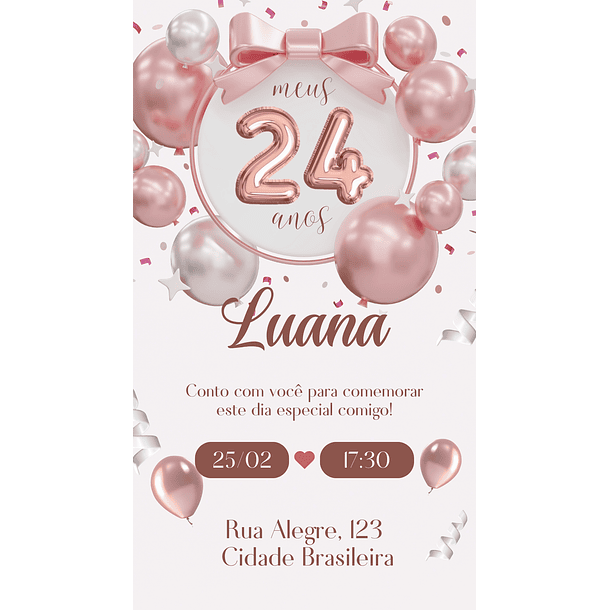 Convite Digital adulto 24 5