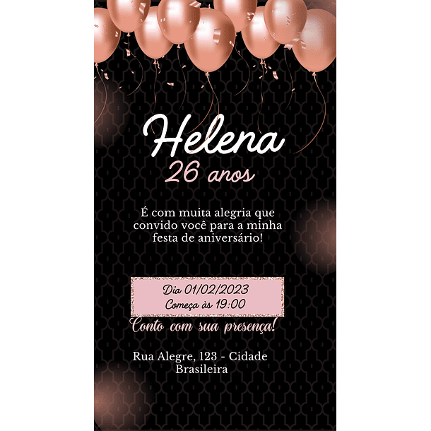 Convite Digital adulto 24 7