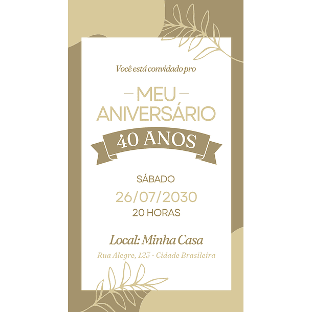 Convite Digital adulto 36