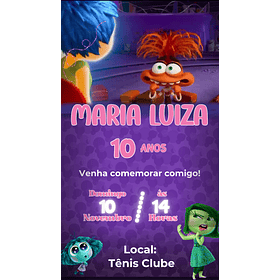  Convite Digital com Vídeo -  divertidamente 02