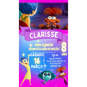  Convite Digital com Vídeo -  divertidamente 03