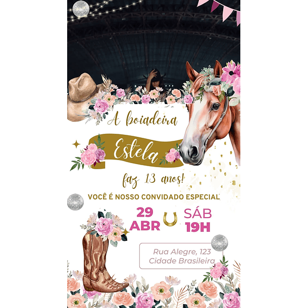  Convite Digital com Vídeo  Ana Castela