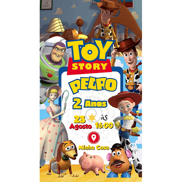  Convite Digital Toy Story
