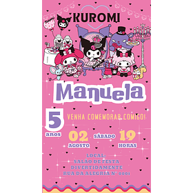 Convite Digital Personalizado e Interativo Kurumi 