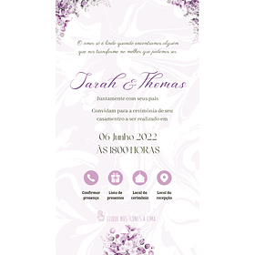 Convite Digital Interativo Casamento Com Botões Direcionais 