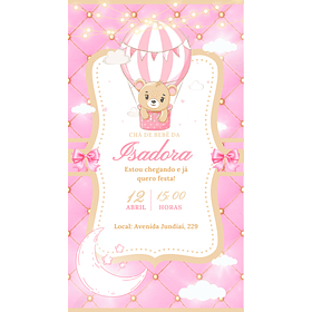 Convites Digitais Chá Revelação 21