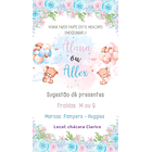 Convite Digital Musical e Interativo Chá revelação 2