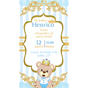 Convites Digitais Chá Revelação 24