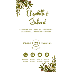 Convite Digital Interativo Casamento Com Botões Direcionais 35