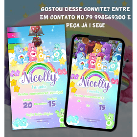 🎉 Convite em Vídeo - Tema Ursinhos Carinhosos 🎉