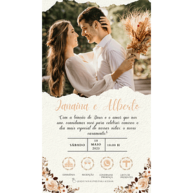 Convite Digital Interativo Casamento Com Botões Direcionais 32