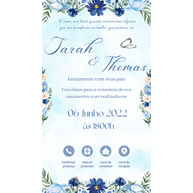 Convite Digital Interativo Casamento Com Botões Direcionais  52