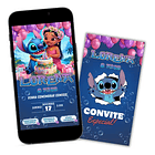 Convite Digital Animado e Interativo Lilo e Stitch  2