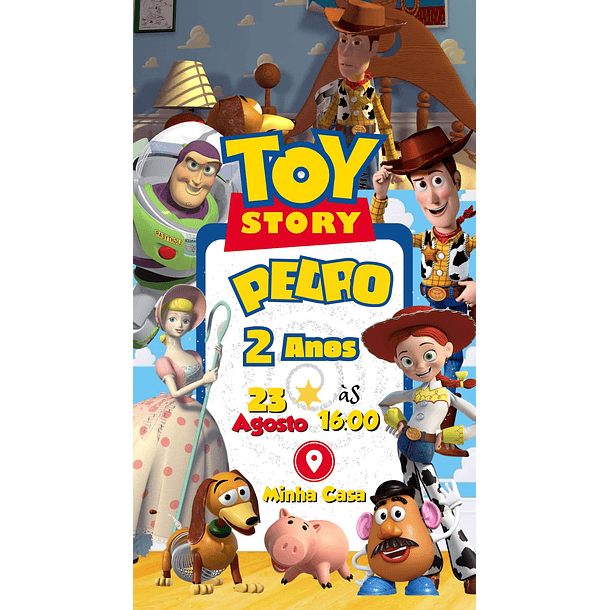  Convite Digital com Vídeo Animado Toy Store