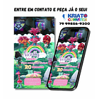  Convite Digital Vídeo Animado Trolls  2