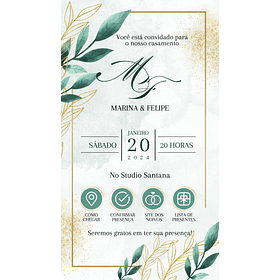 Convite Casamento Virtual Interativo Whatsapp 02