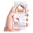 Convite Digital Hello Kitty 1