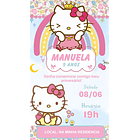 Convite Digital Hello Kitty 2