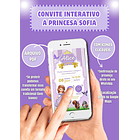 Convite Interativo A Princesa Sofia   Lilás 3