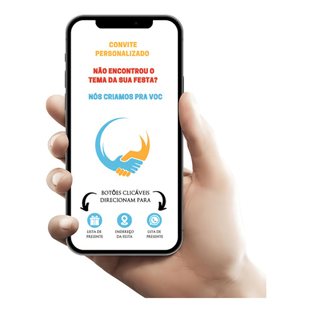 Convite Virtual Digital Interativo Personalizado Cor Branco