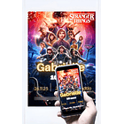 Convite Digital  Stranger Things   Vermelho 1