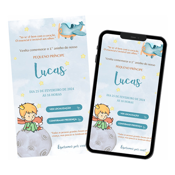 Convite Digital Interativo Pequeno Príncipe 07 1