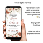 Convite Casamento Terracota  Interativo Whatsapp 5