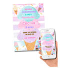 Convite Digital Sorvete Com Música E Gifs S Sorvete 1