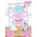 Convite Digital Sorvete Com Música E Gifs S Sorvete 3