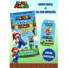 Convite Digital + Tag Para Impressão Super Mario Bros 3