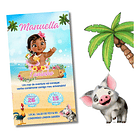 Convite Digital Moana Baby Aniversário   Colorido 3