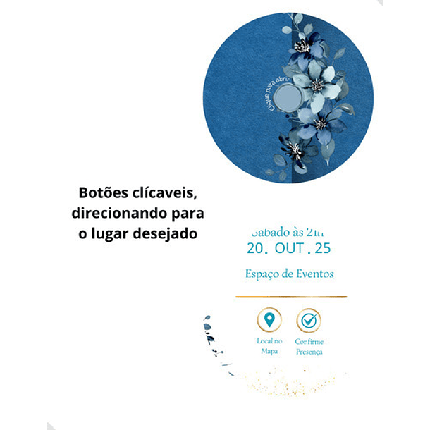 Convite Digital Interativo  15 Anos Tema Floral Lilás 3