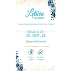 Convite Digital Interativo  15 Anos Tema Floral Lilás 6