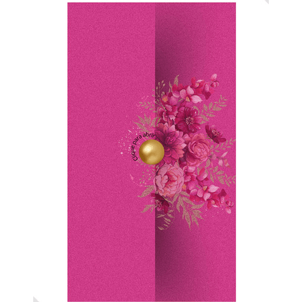 Convite Digital Interativo  15 Anos Tema Floral Lilás 17