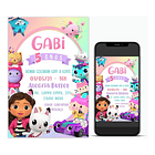 Convite Digital A Casa Mágica Da Gabby 2