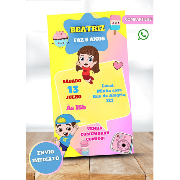 Convite Digital Luccas Neto E Gi Neto 2