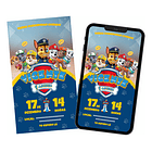 Convite Virtual Interativo Patrulha Canina 1