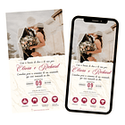 Convite Para Casamento Interativo Digital Sem Foto 2