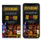 Convite  Digital   Five Nights At Freddys 2