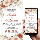 Convite Casamento Terracota  Interativo Whatsapp 3